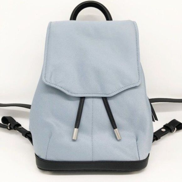 rag & bone Handbags - RAG & BONE Nylon & Leather Blue Mini Backpack 